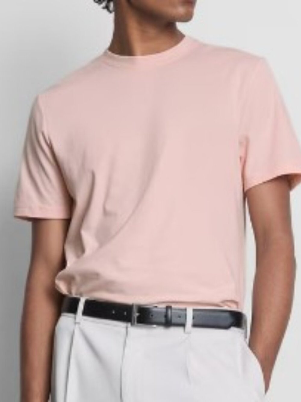 PRIMARK Slim FIt Large T-Shirt Shirt Light Pink Soft NWT NEW